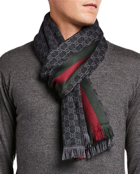 gucci wool scarves for men|gucci wool scarf unisex.